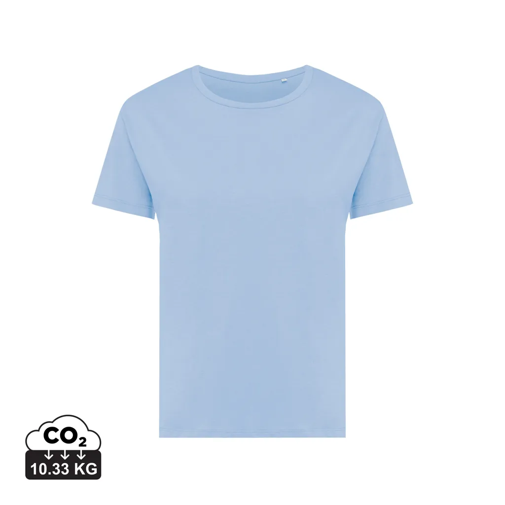 IQONIQ Yala dames lichtgewicht gerecycled katoen t-shirt sky blue