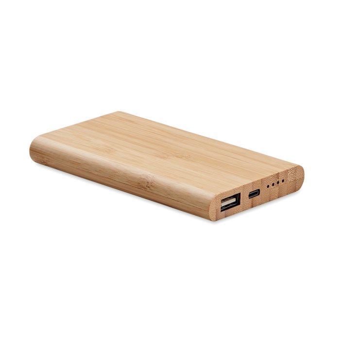 Bamboe powerbank 4000 mAh