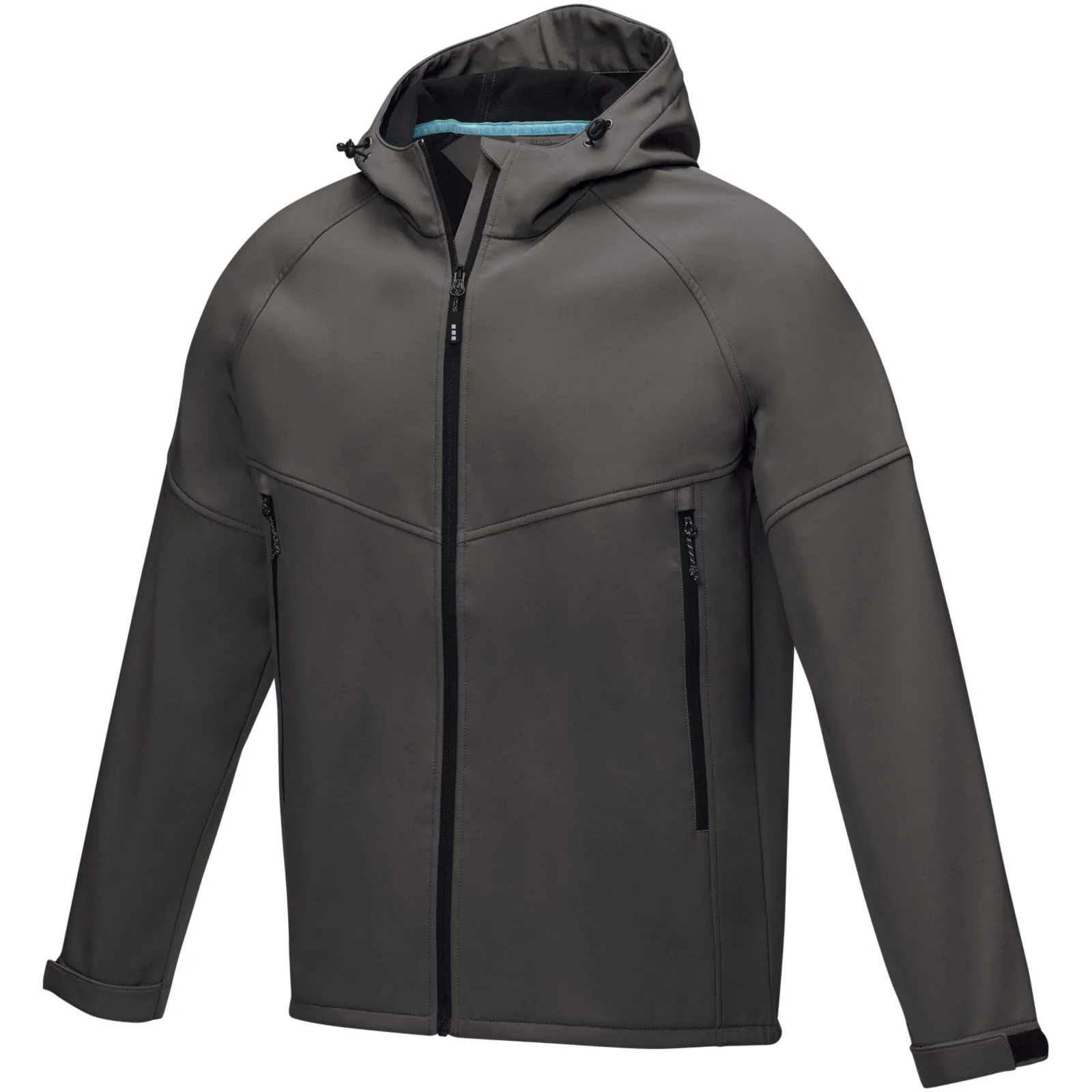 Coltan heren GRS-gerecycled softshell jack Stormgrijs