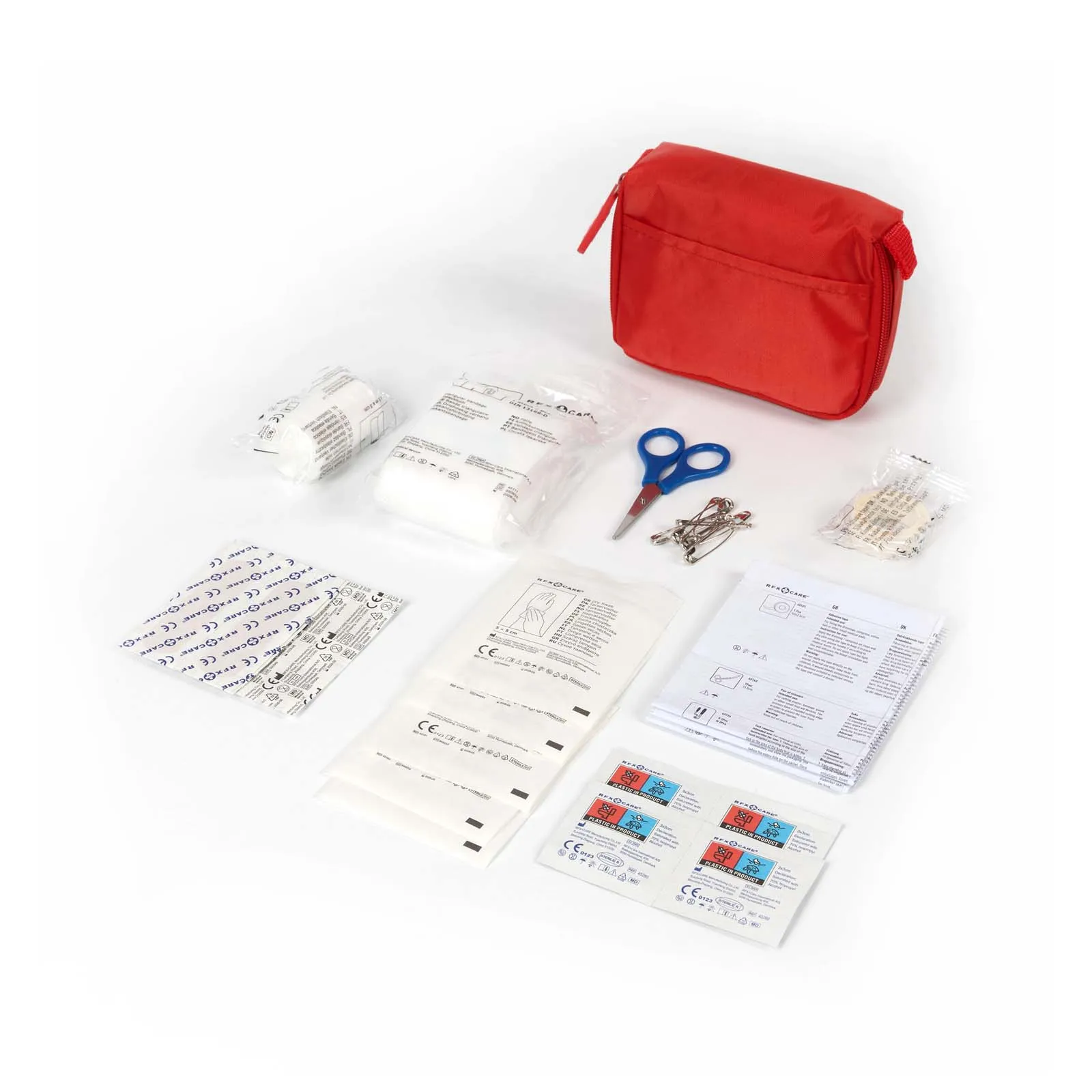 Basic 31 delige EHBO set Rood