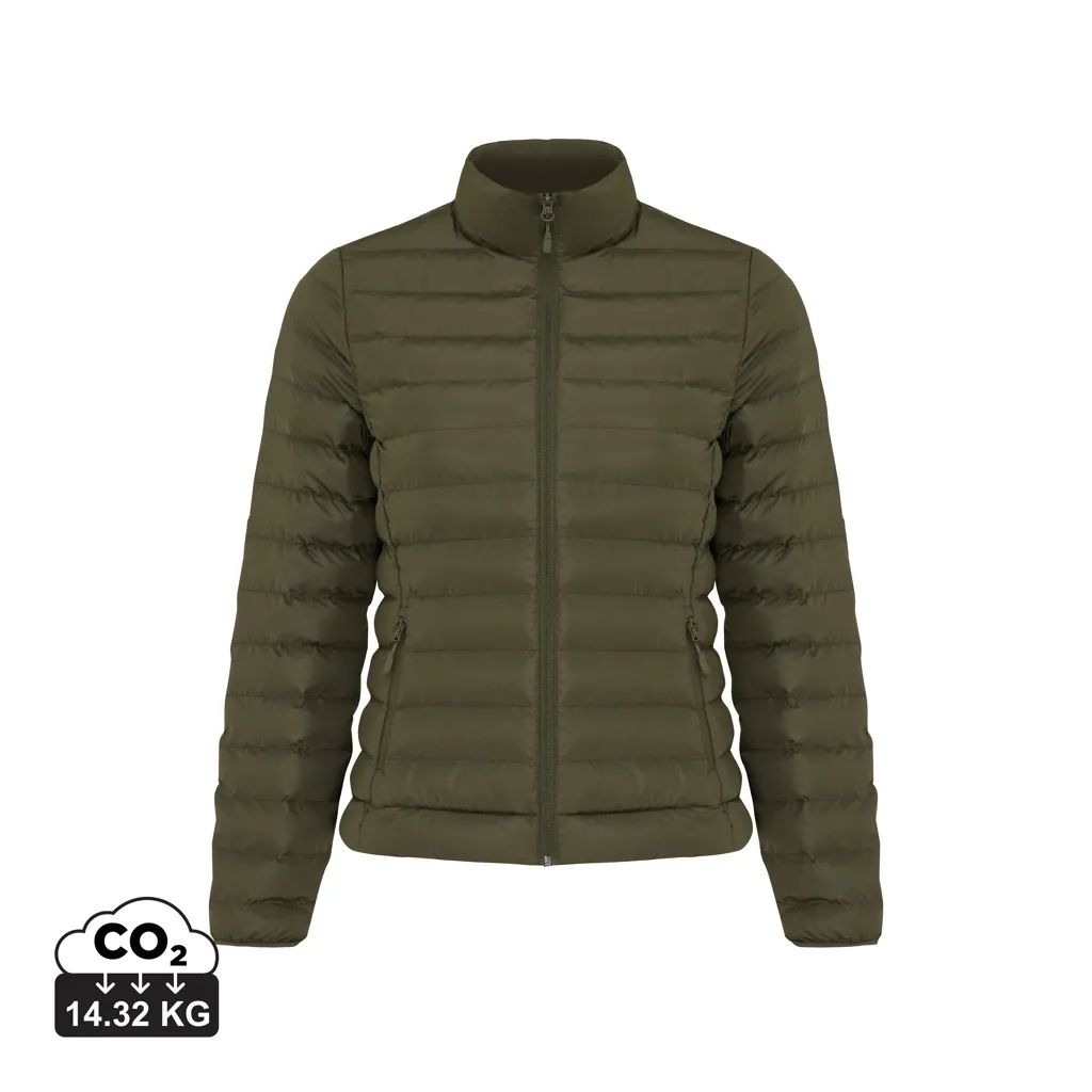 IQONIQ Maiko dames gerecycled polyester jas met voering khaki