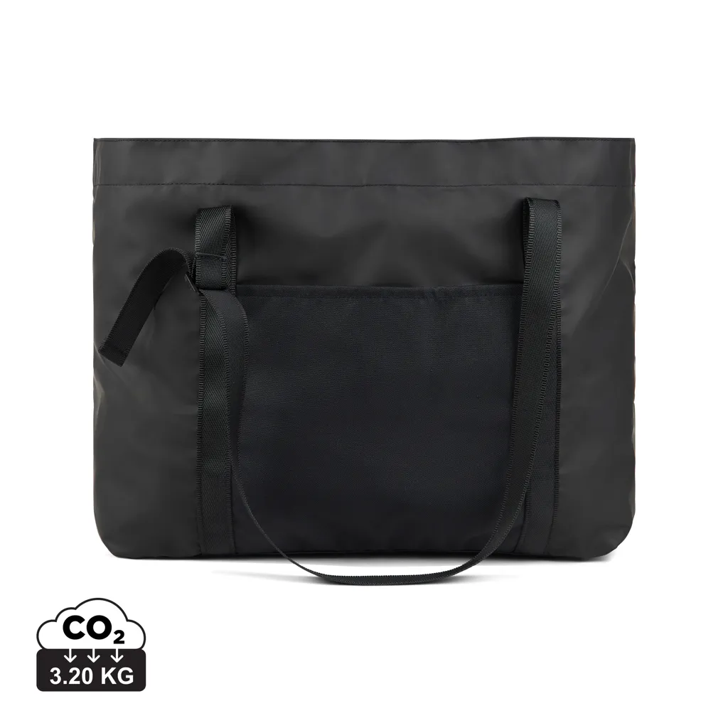 VINGA Livorno GRS recycled polyester maxi draagtas zwart