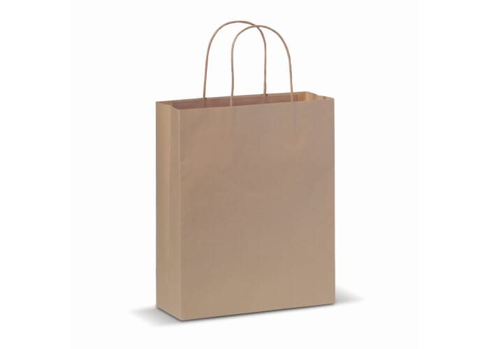 Papieren kraft tas 90g/m² 22x10x31cm Bruin