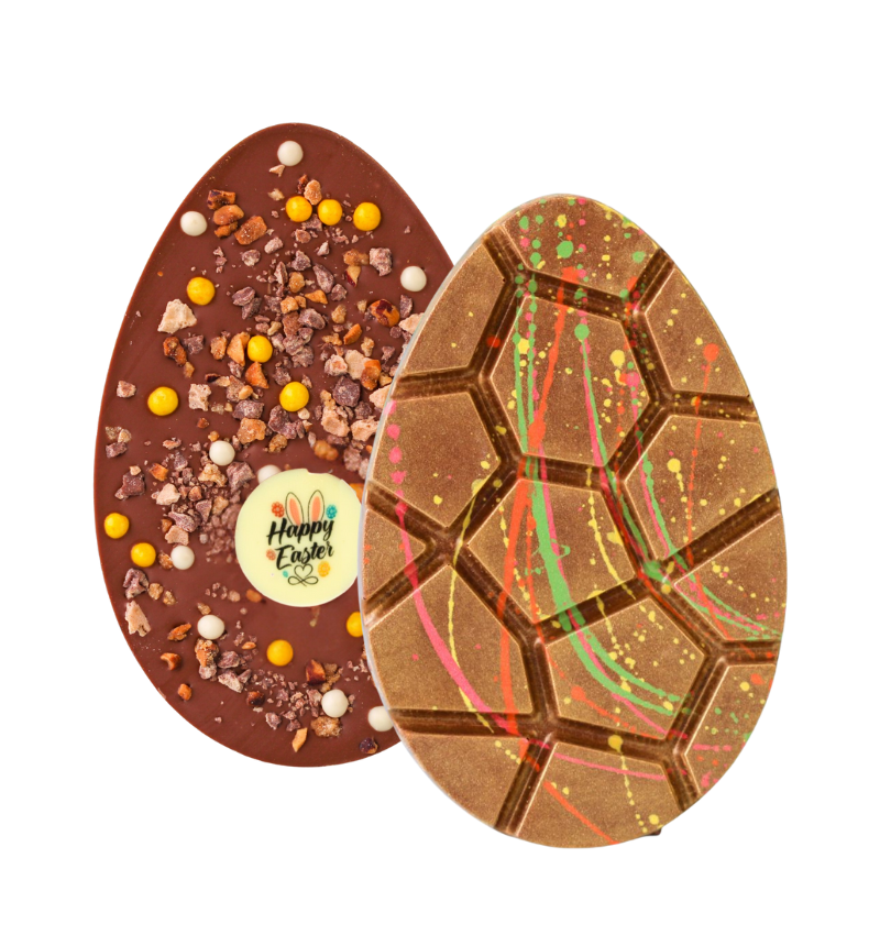 XL Belgisch chocolade paasei met logo