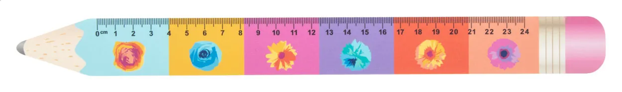 Sharpy 24 liniaal van 24 cm, potlood wit