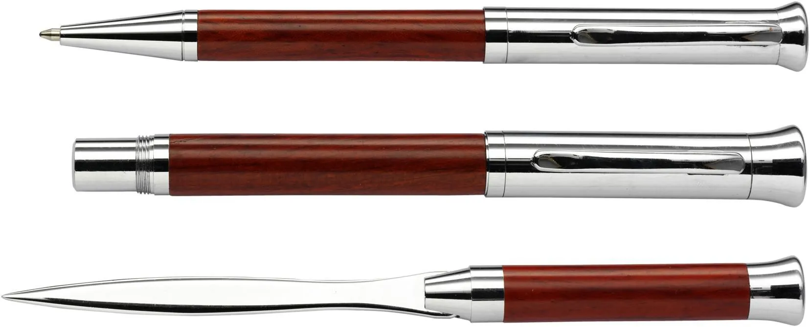 Schrijfset Paulette | Palissander | 3 st bruin