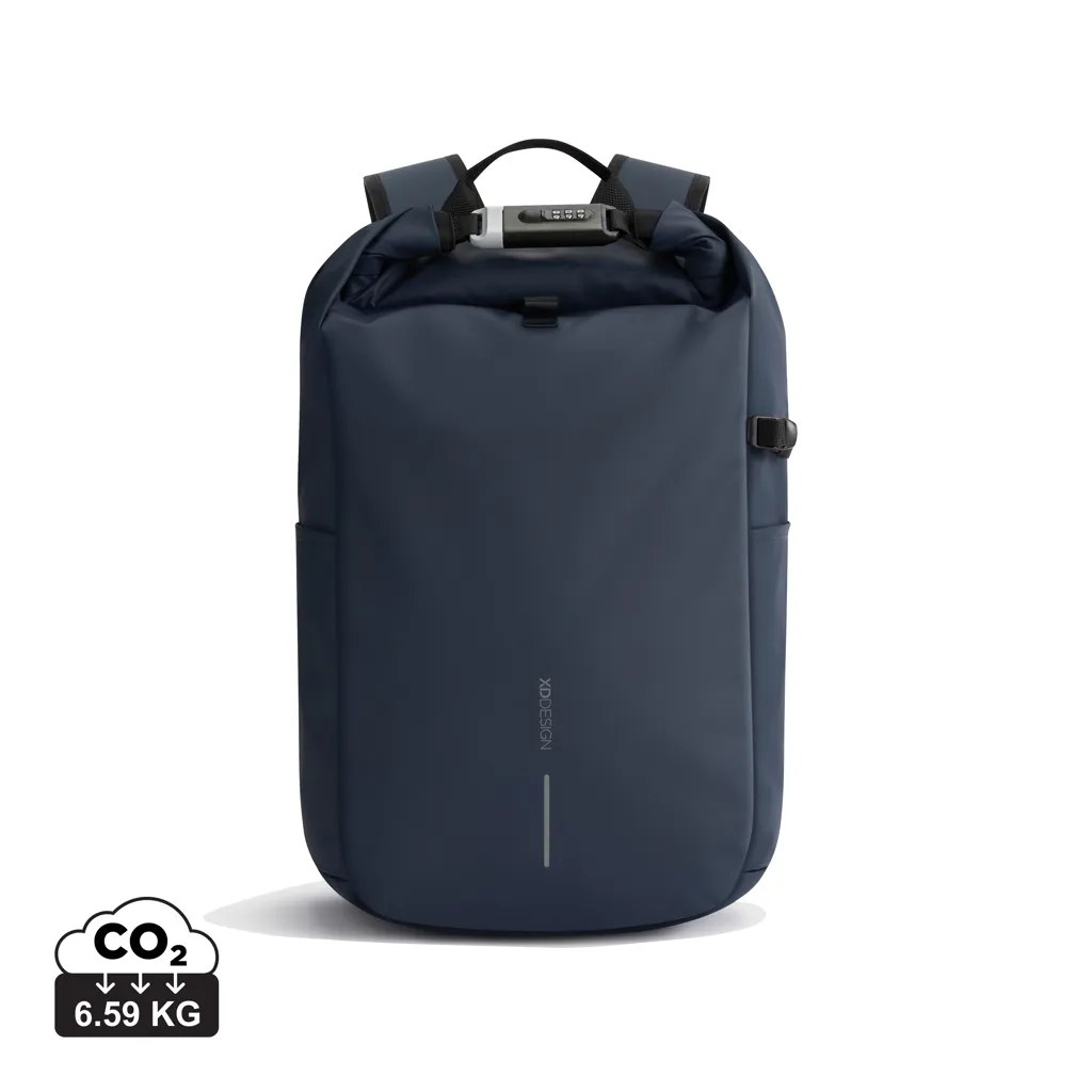 Urban waterbestendige anti-diefstal rugzak donkerblauw