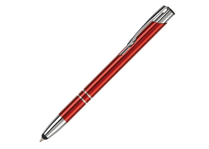 Balpen Alicante stylus metaal Donker Rood