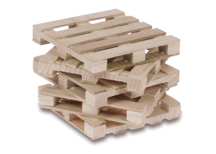 Pallet kubusb. incl. montage Hout