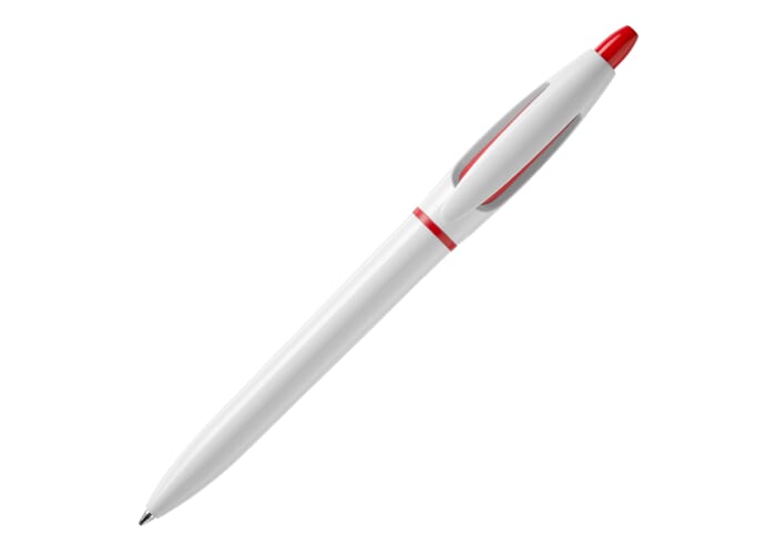Balpen S! hardcolour Wit / Rood