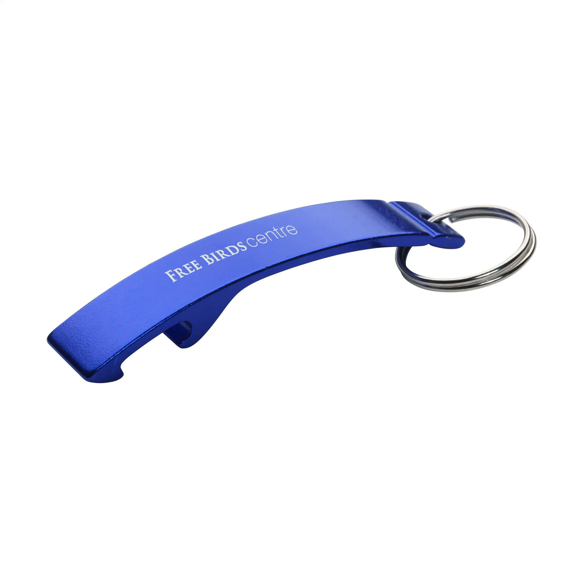 Alu Opener sleutelhanger blauw