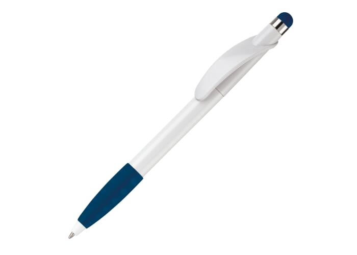 Balpen Cosmo stylus hardcolour Wit / Donkerblauw