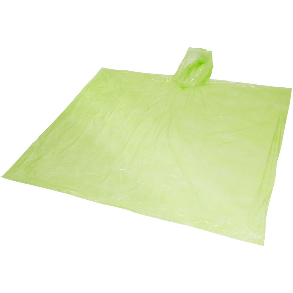 Mayan gerecyclede wegwerp regenponcho met opbergtasje