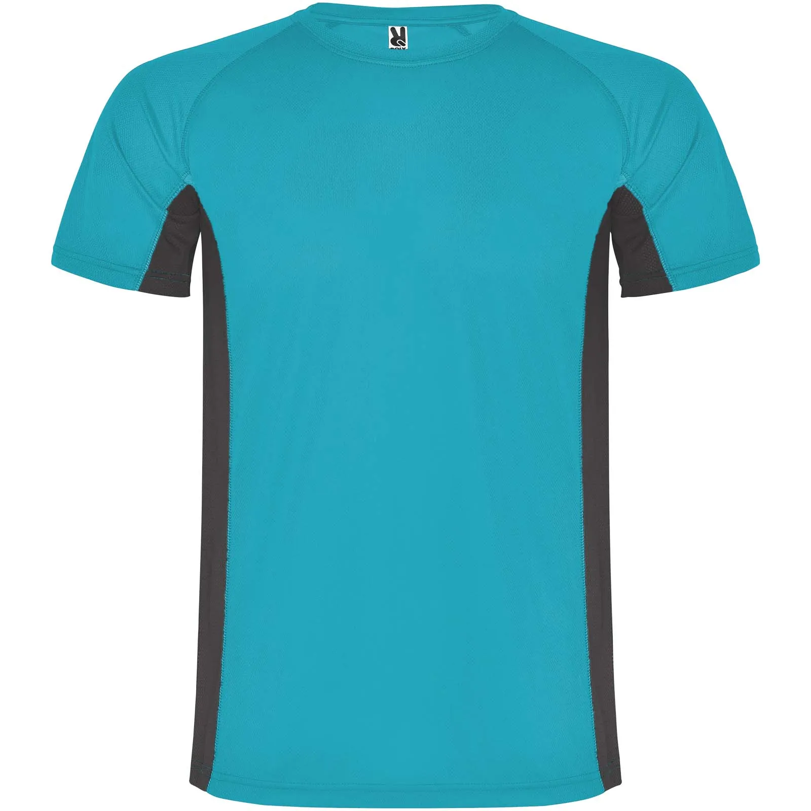 Shanghai 140 g/m² sportshirt met korte mouwen voor heren Turkoois