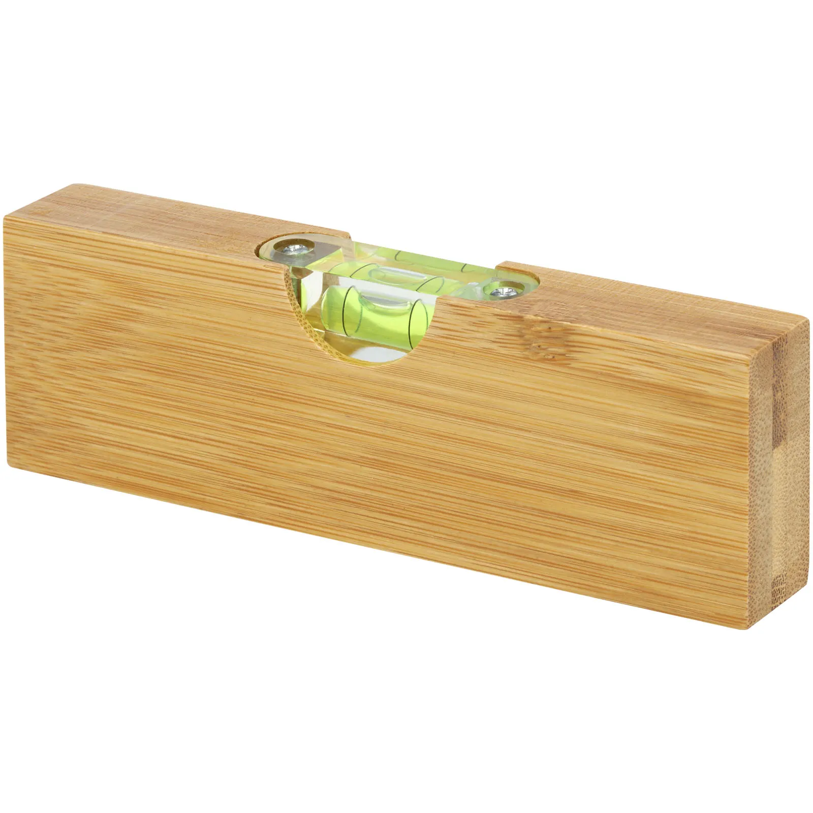 Flush waterpas van bamboe met flesopener Natuur