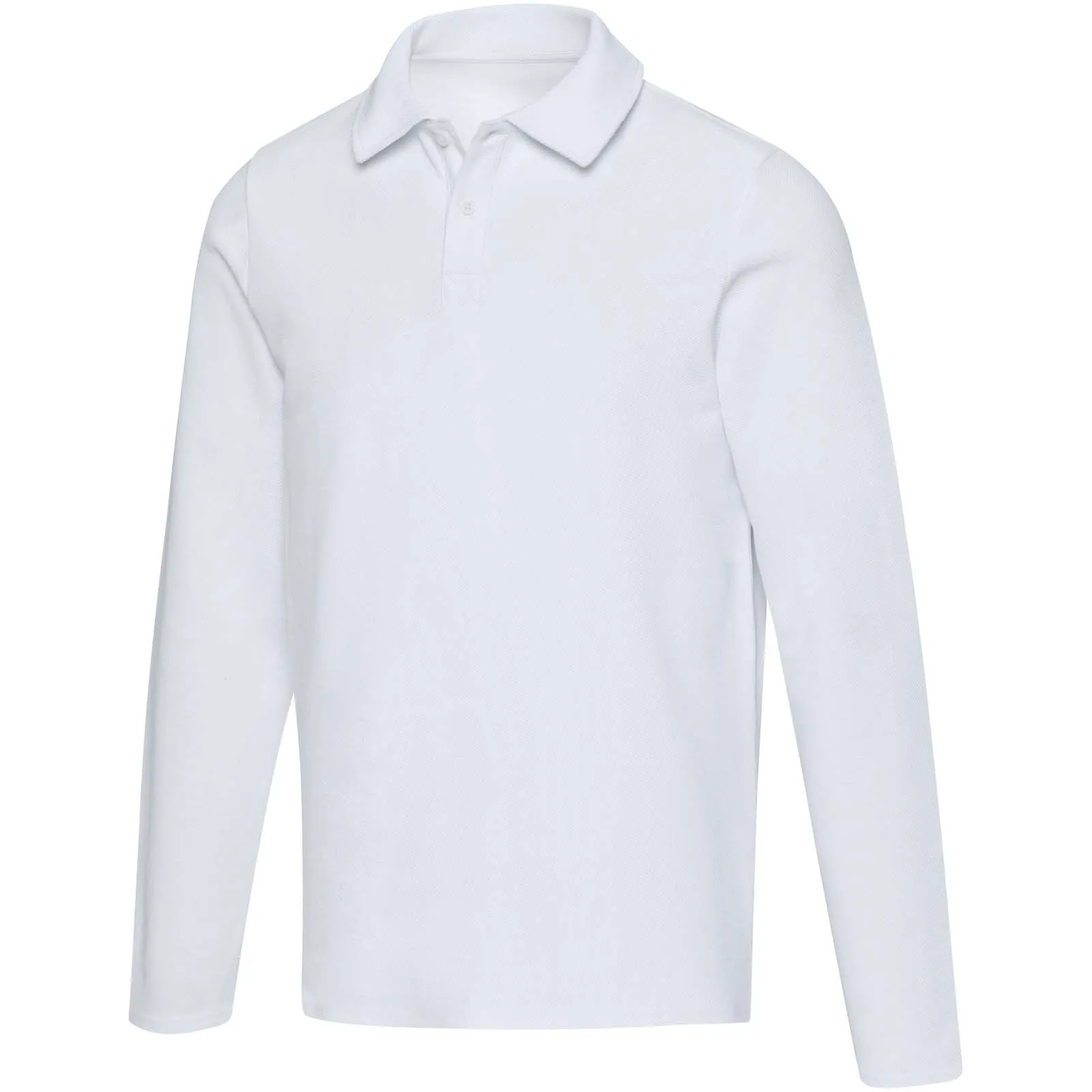 Apollo 245 g/m² uniseks poloshirt met lange mouwen Wit