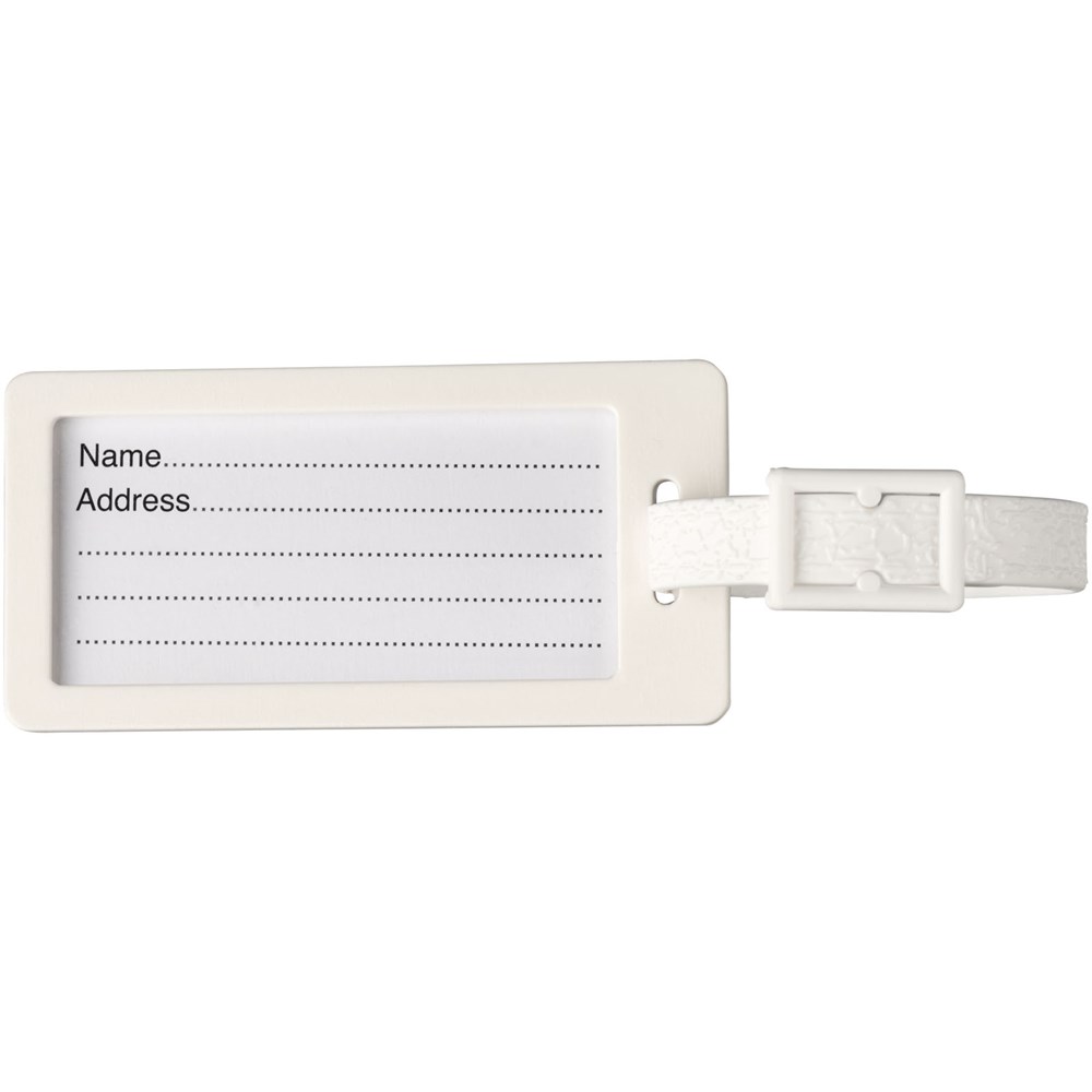 River gerecycled bagagelabel met venster River gerecycled bagagelabel met venster