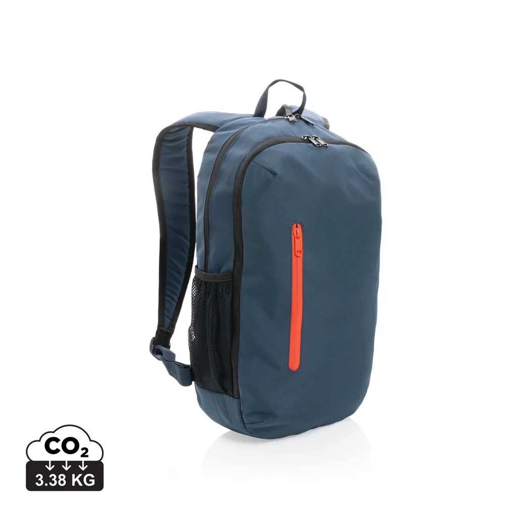Impact AWARE™ 300D RPET casual rugzak donkerblauw