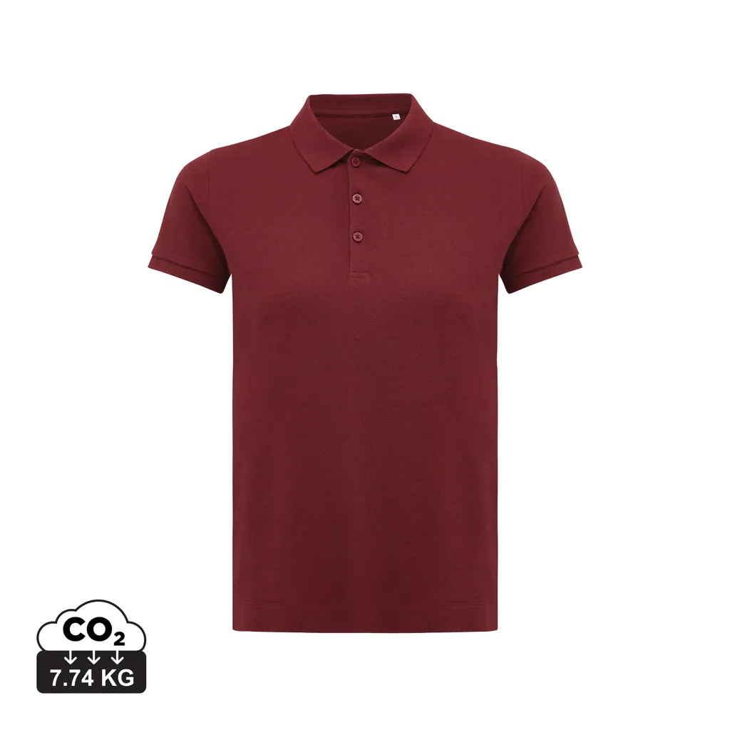 IQONIQ Yosemite dames recycled katoen pique polo bordeauxrood