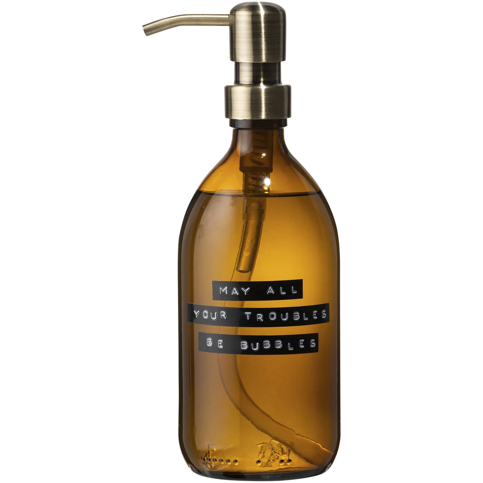 Wellmark Bubbles 500 ml handzeepdispenser Amber gemêleerd