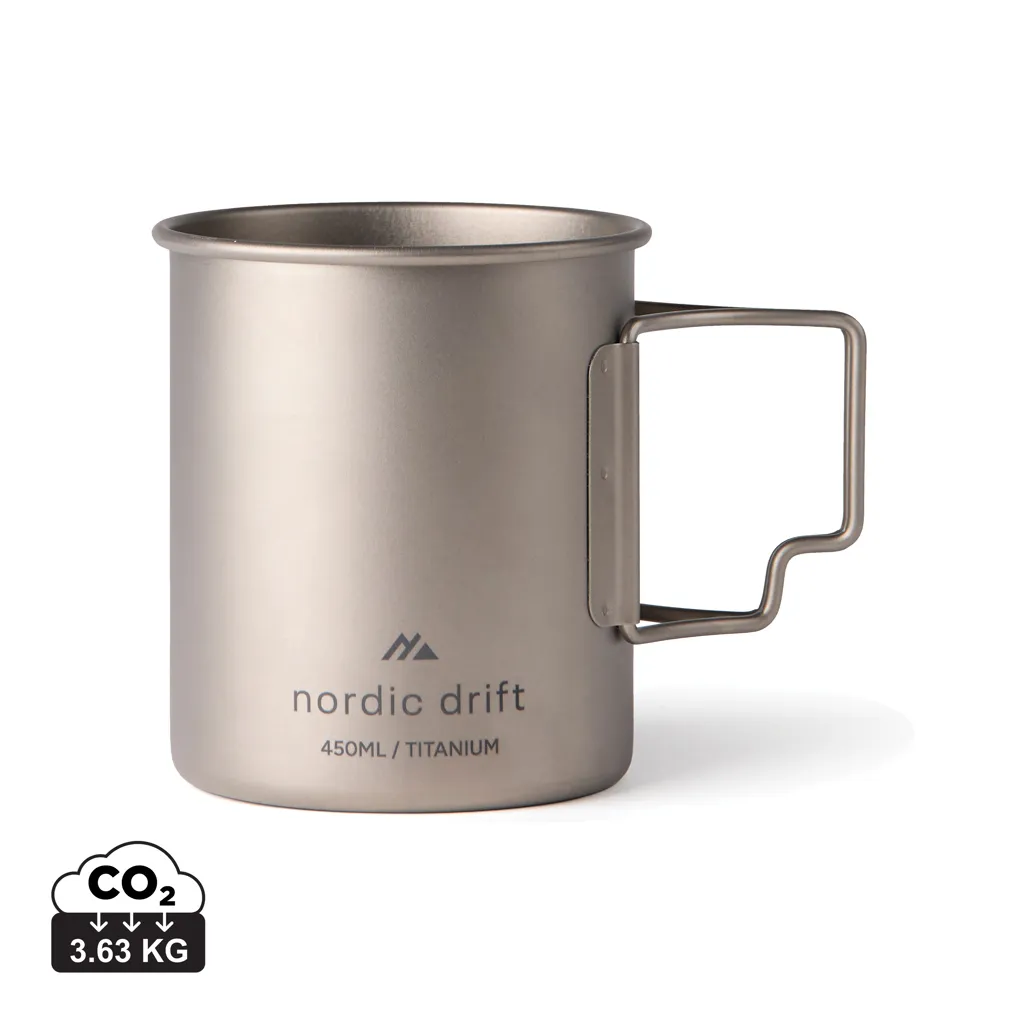 Nordic Drift Trail Ultra Light Titanium 450ml beker zilver