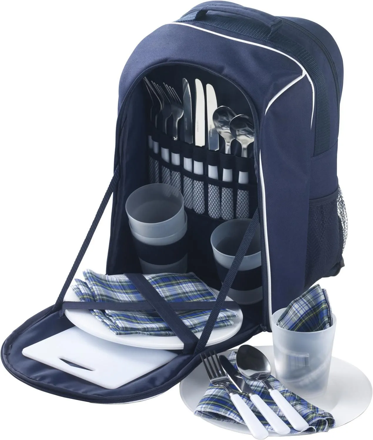 Polyester (600D) picknick rugtas Neo blauw