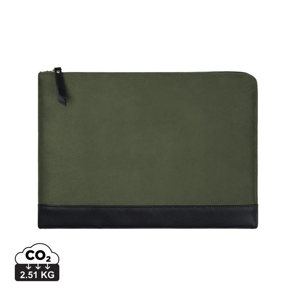 VINGA Marlow RCS recycled polyester 16" laptop sleeve groen