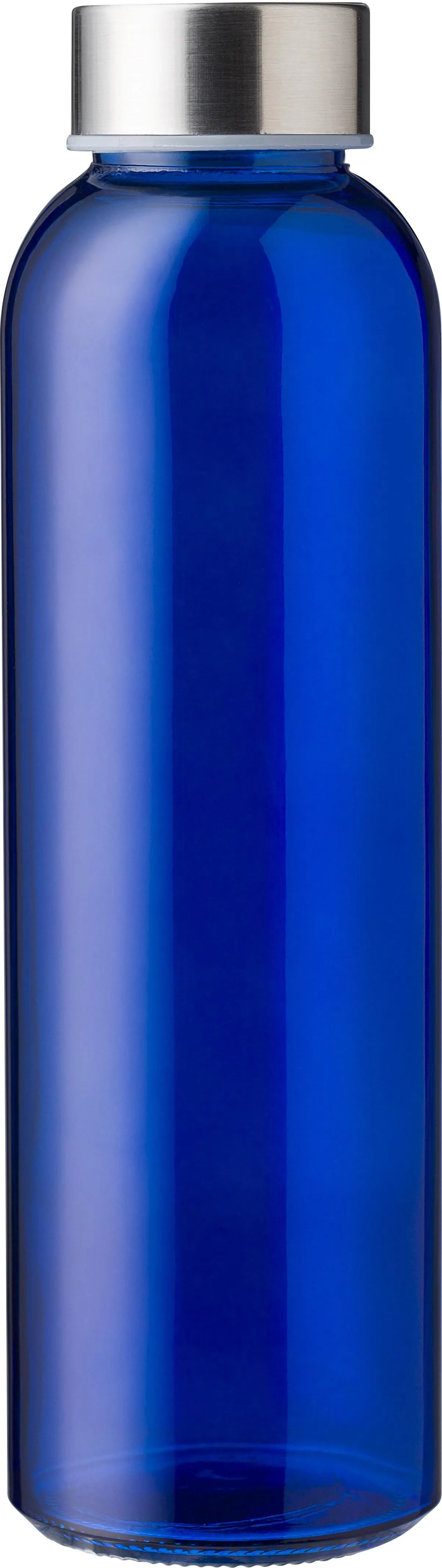 Drinkfles Maxwell | Glas | Rvs deksel | 500 ml kobaltblauw
