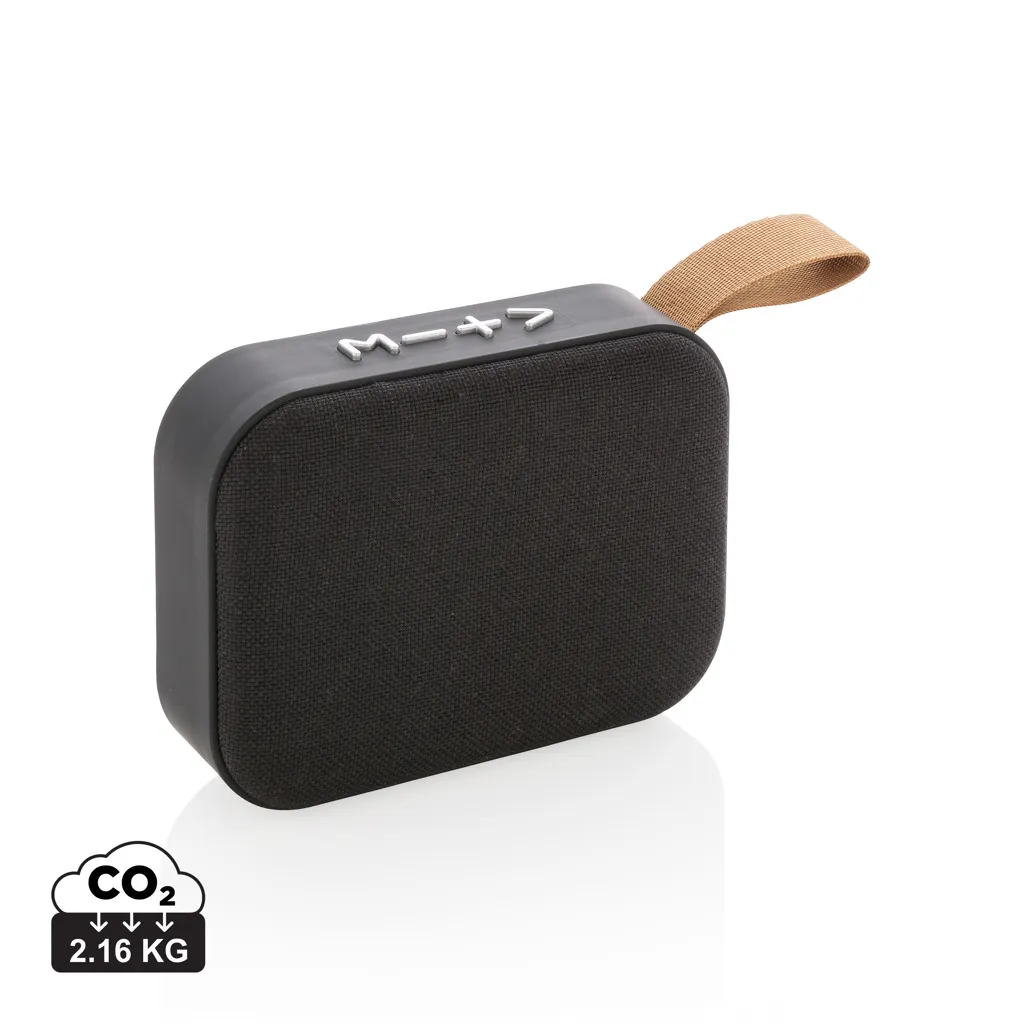 Fabric trend draadloze 3W speaker zwart