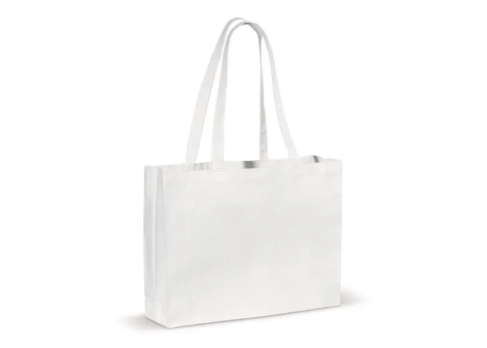 Schoudertas canvas OEKO-TEX® 270g/m² 45x10x33cm Wit