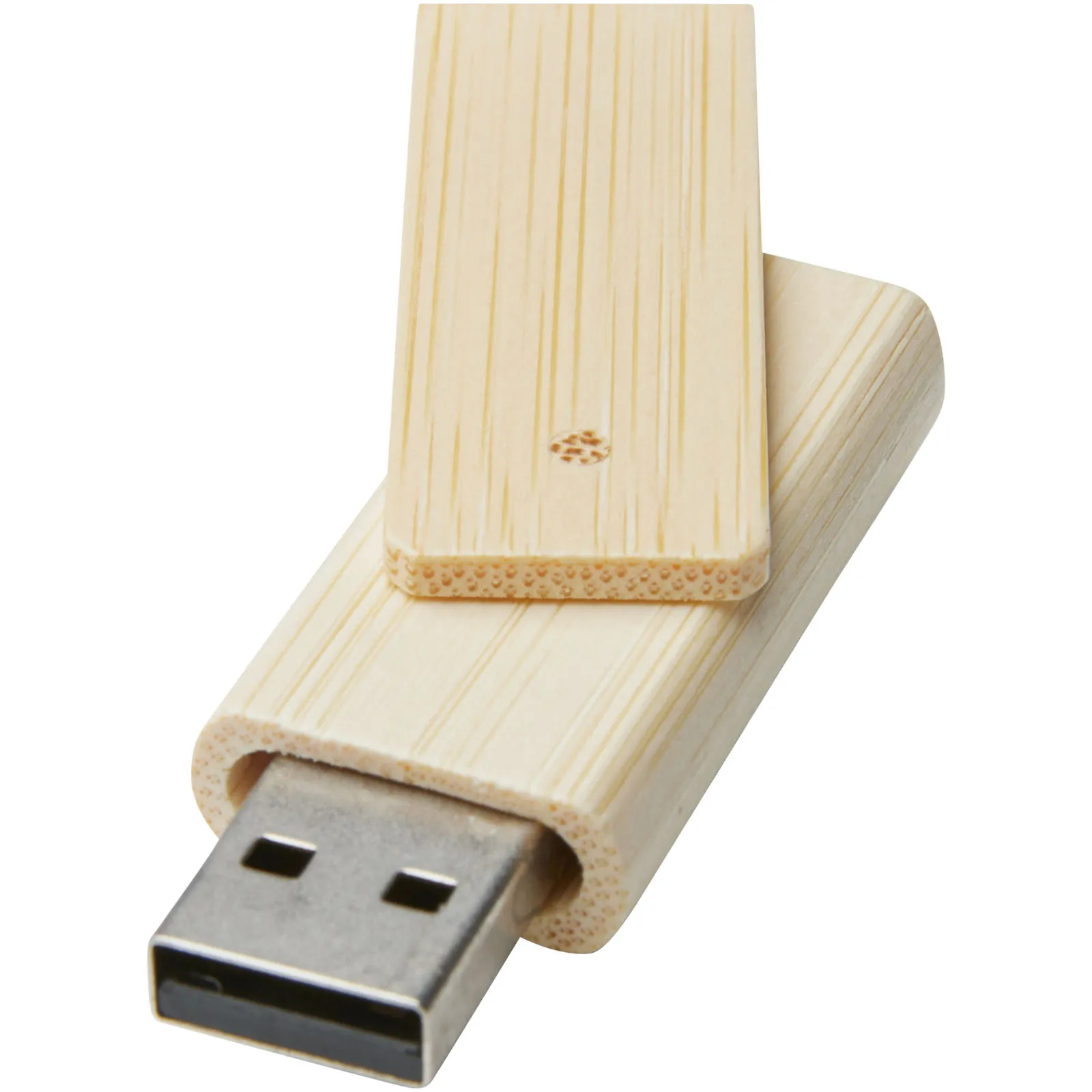 Rotate USB flashdrive van 4 GB van bamboe Beige