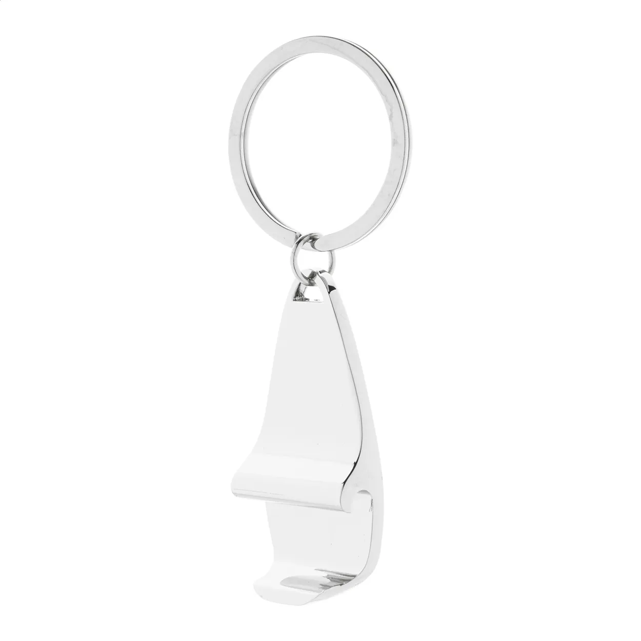 Metalen sleutelhanger met flesopener