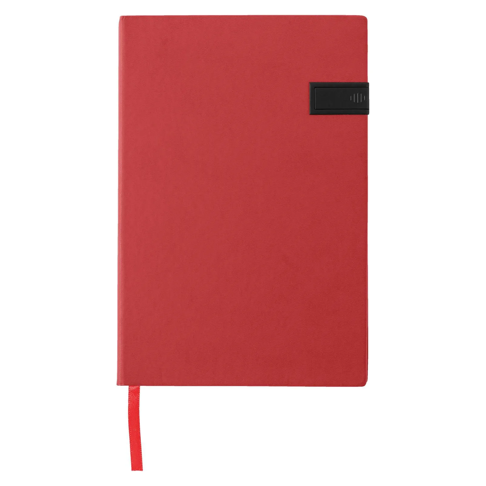PU notitieboek met USB stick Lex rood