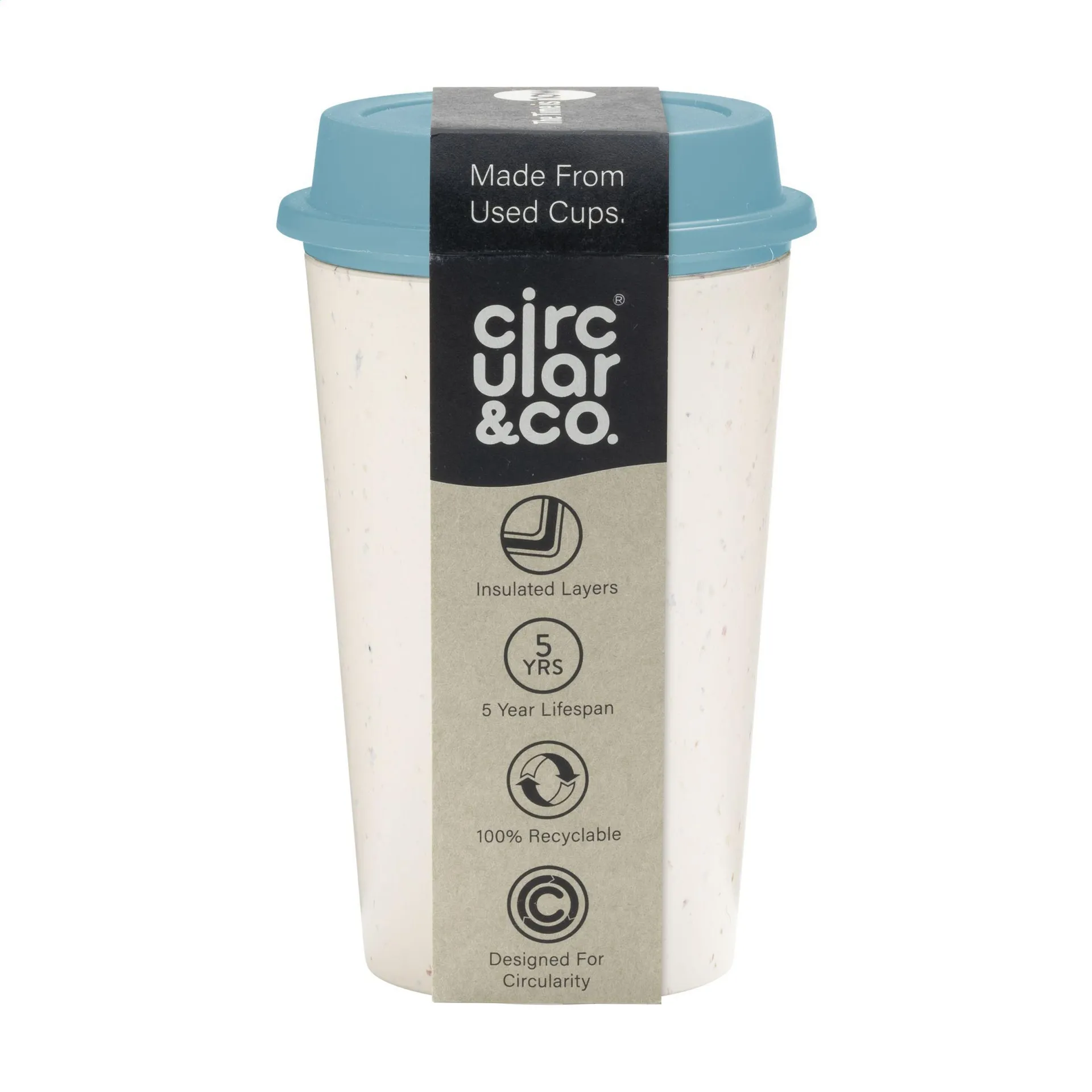 Circular&Co Recycled Now Cup 340 ml koffiebeker blauw