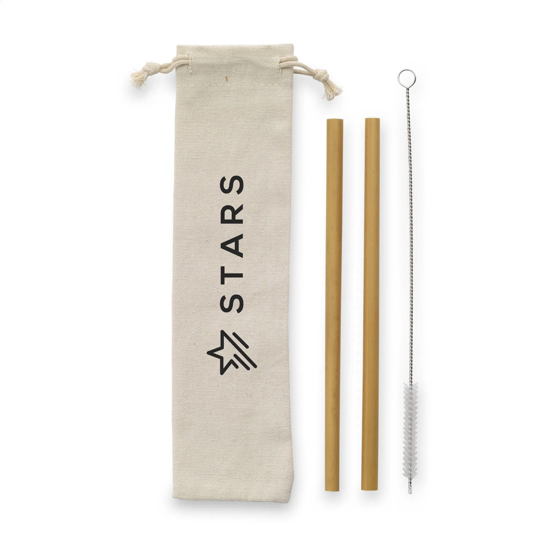 ECO Bamboe Straw Set bamboe rietjes bamboe