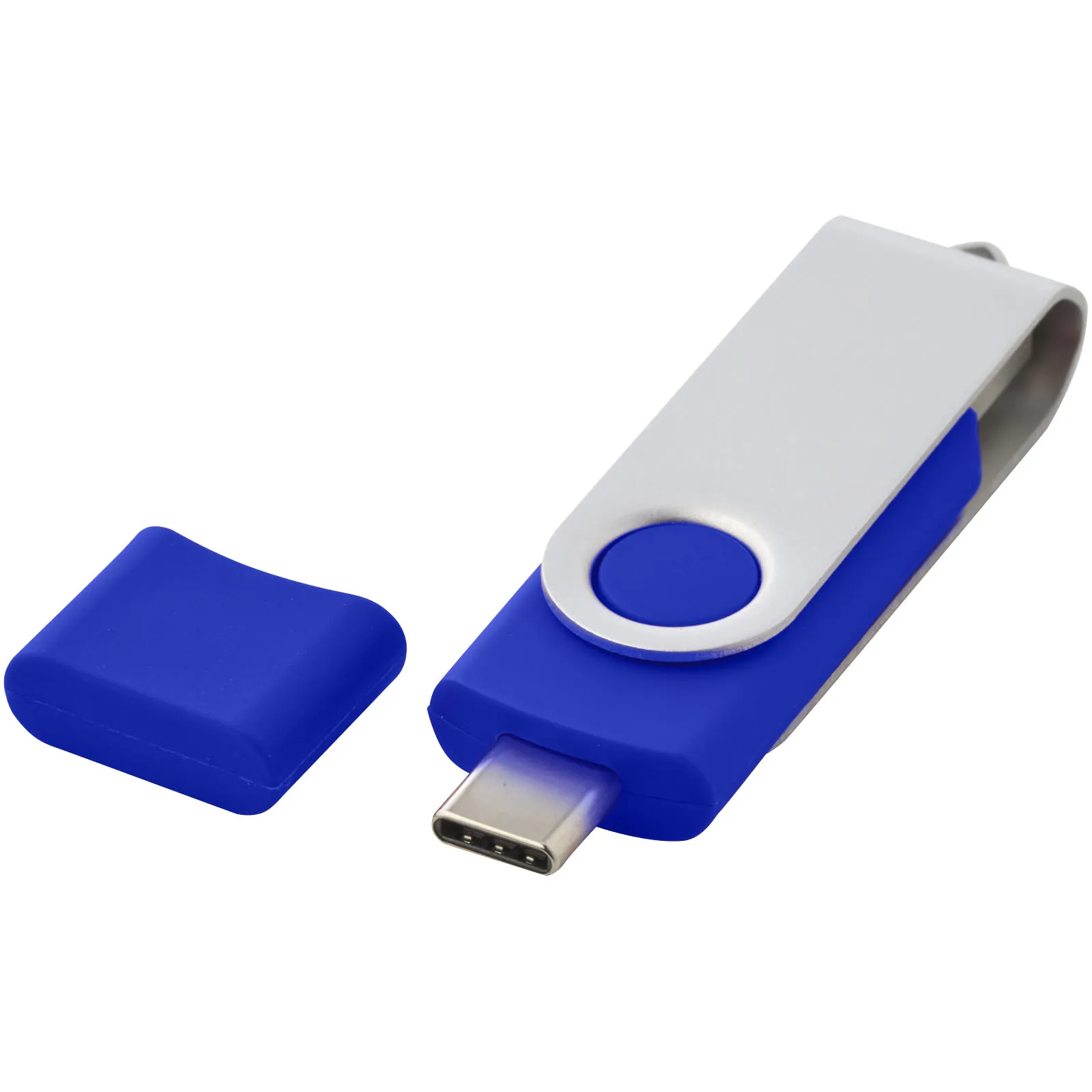 OTG draaiende USB type-C Blauw