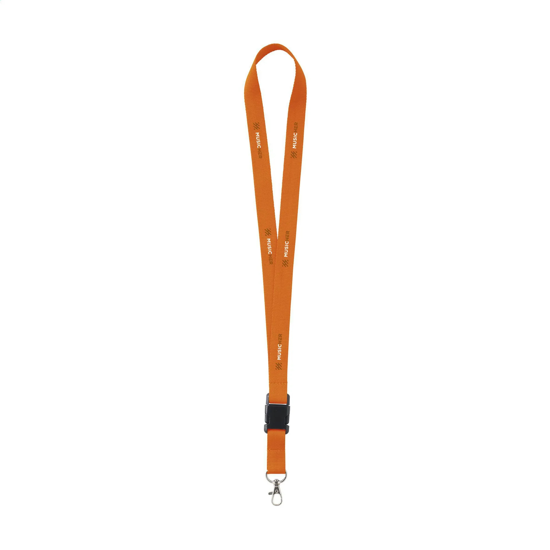 KeyCord 2 cm lanyard oranje