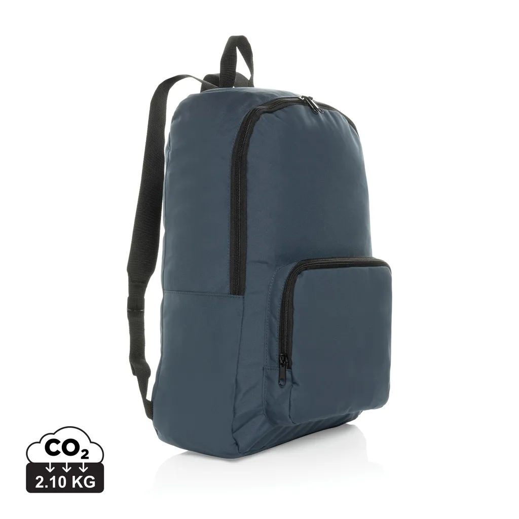 Dillon AWARE™ RPET opvouwbare klassieke rugzak donkerblauw