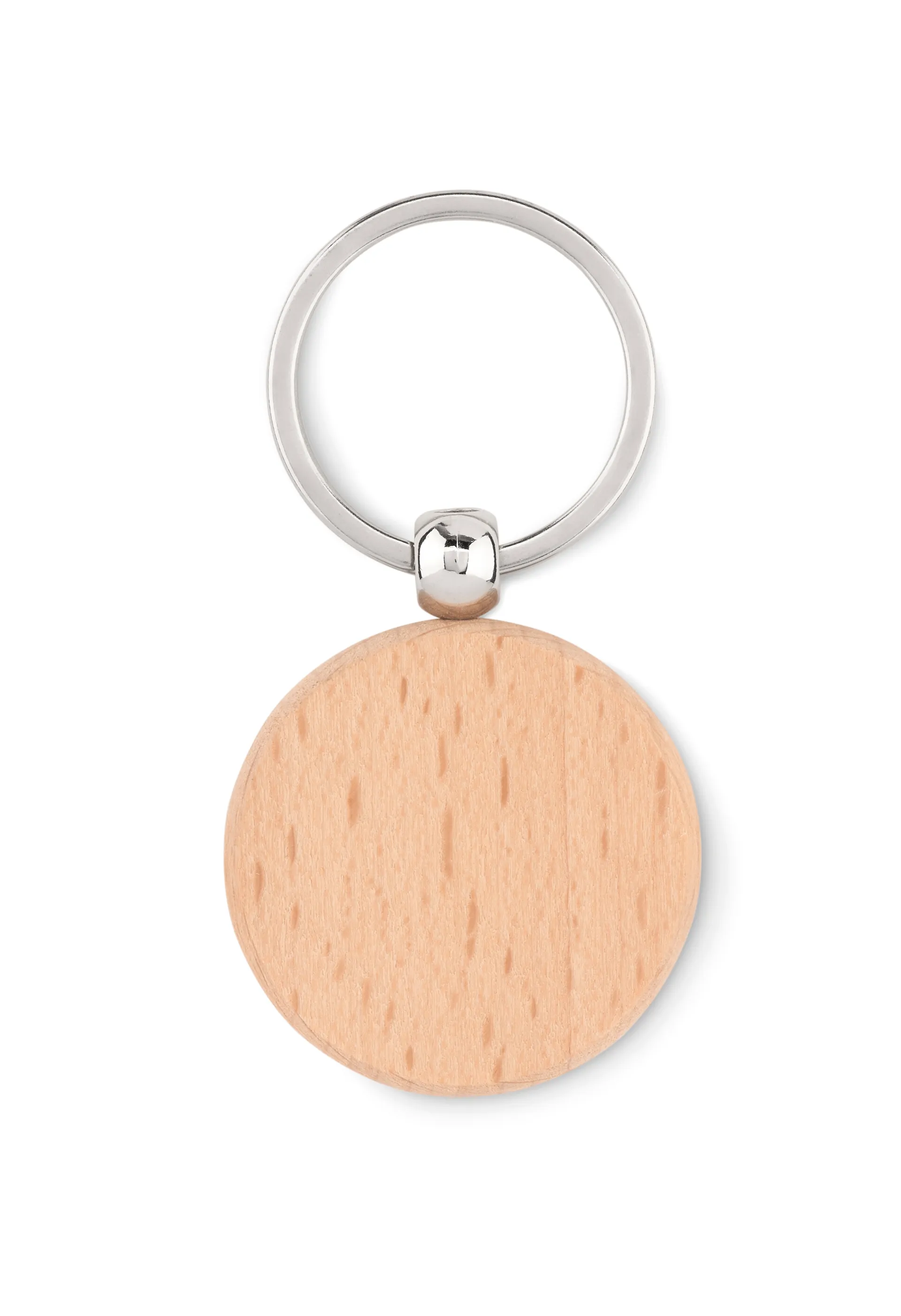 Houten sleutelhanger rond