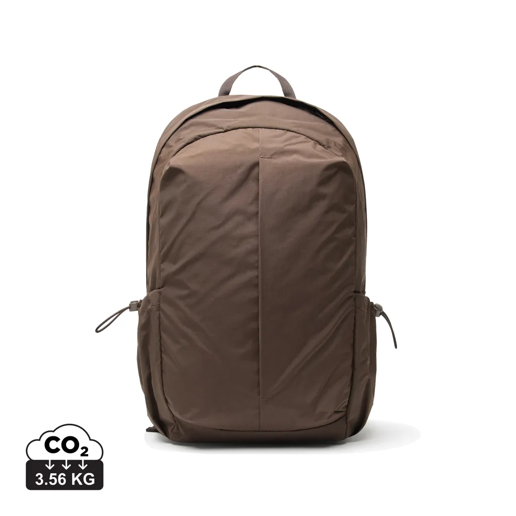 KENTO URBAN RCS  recycled nylon 15,6 inch rugzak met voorvak bruin