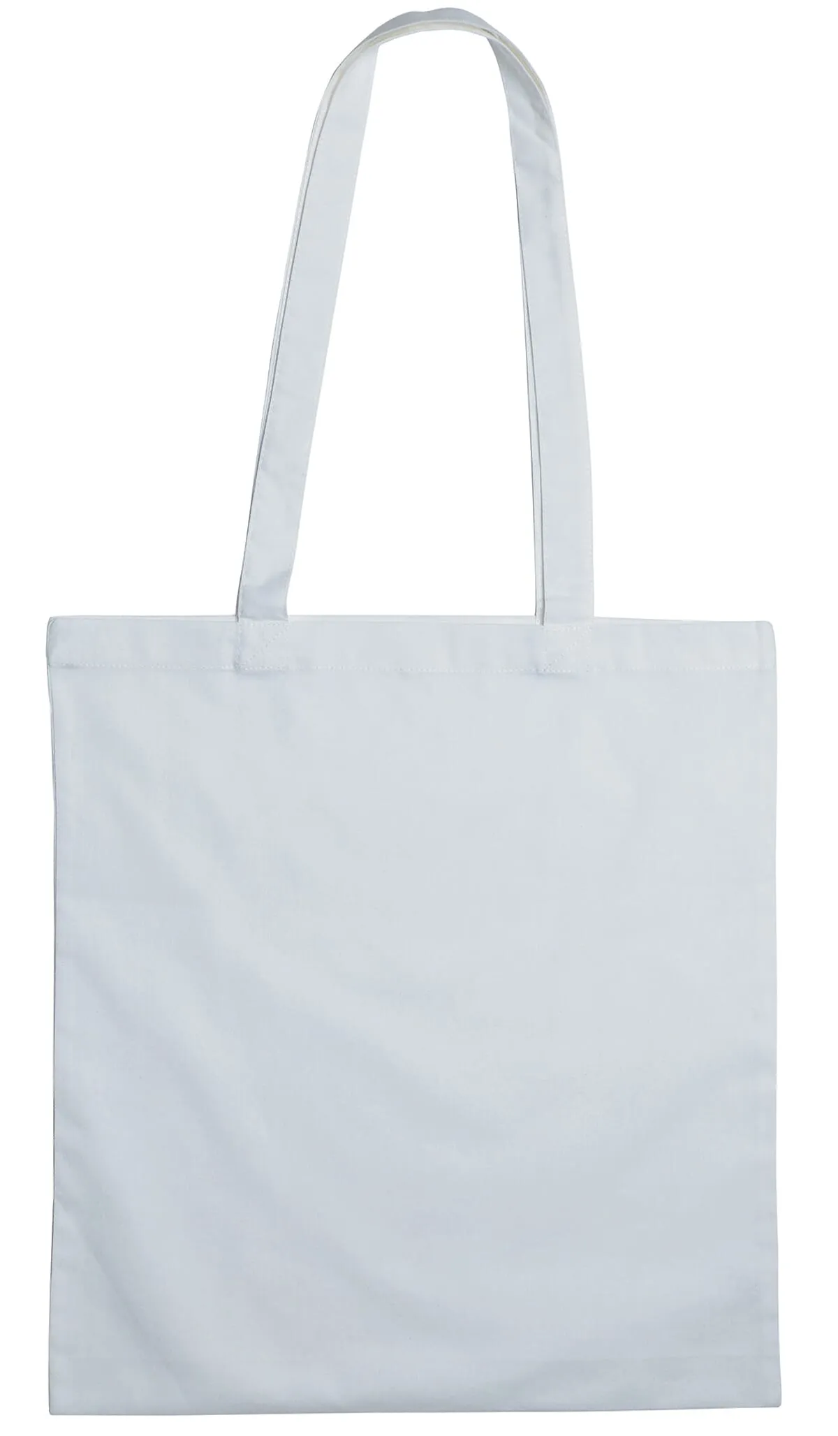 Katoenen tas met lange hengsels, 140 gr/m² Wit
