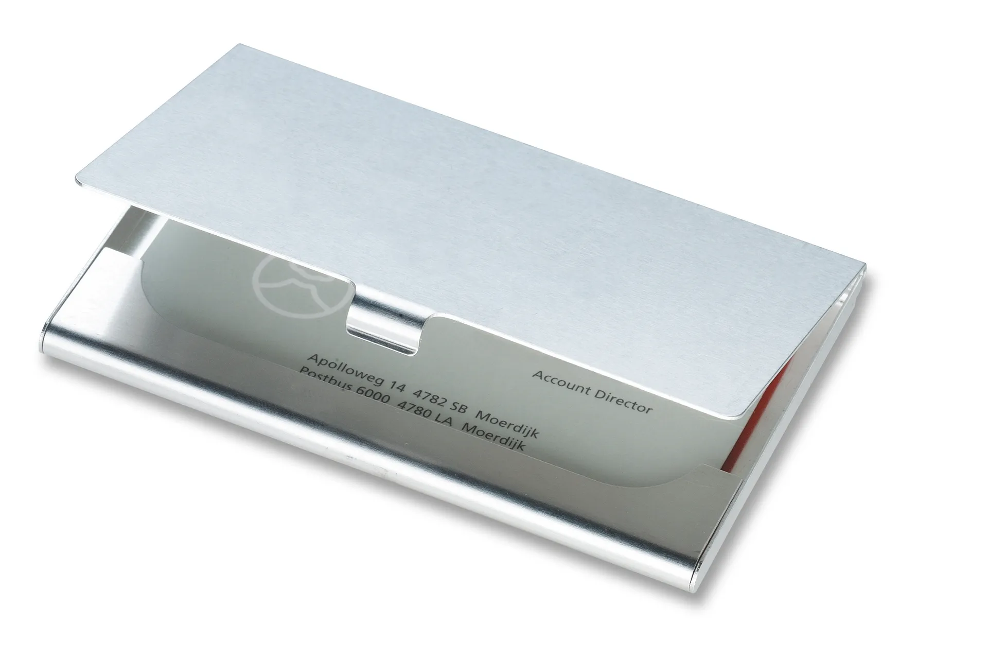 Aluminium visitekaarthouder Glanzend Zilver