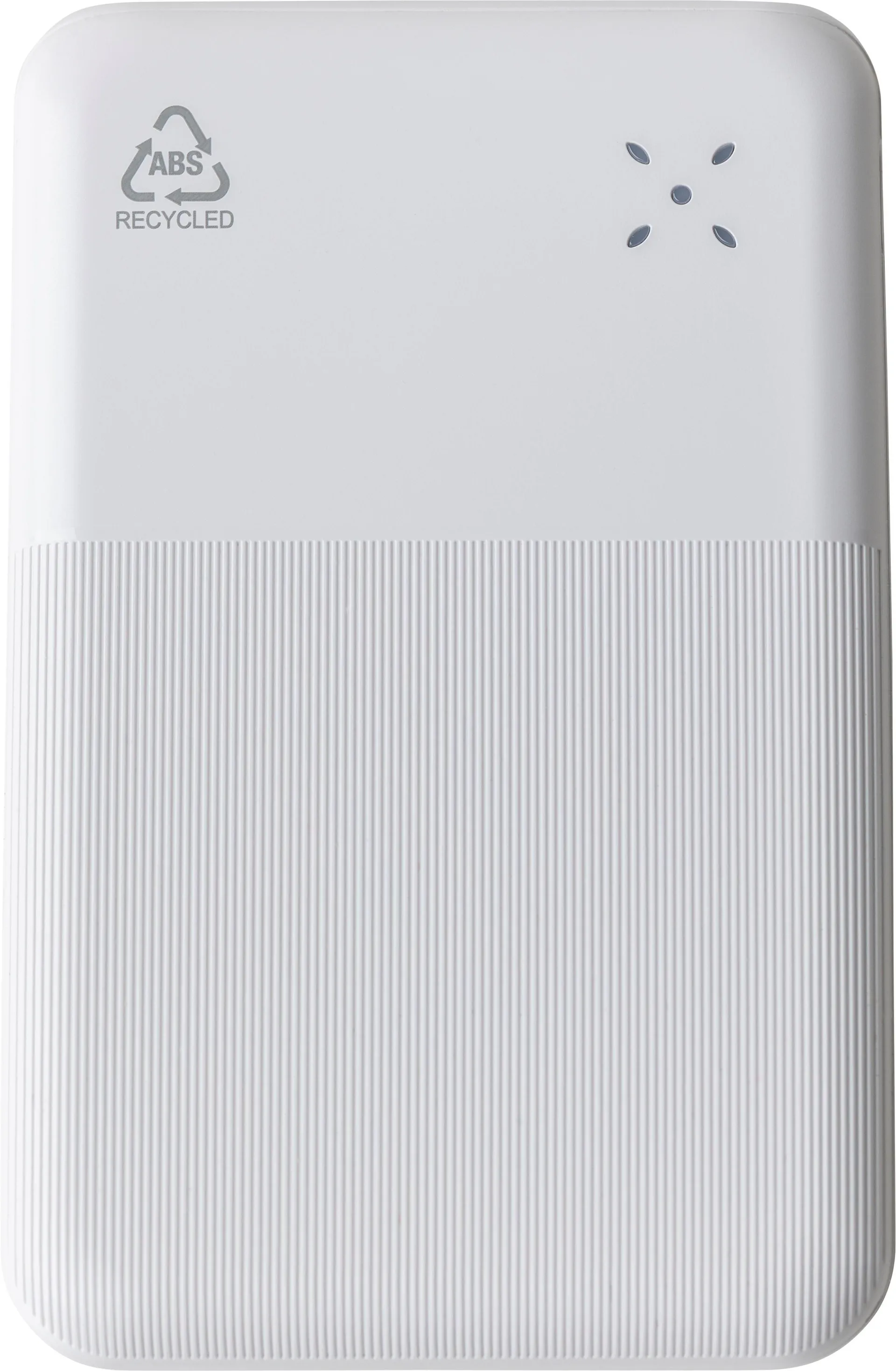Gerecycled ABS powerbank Tavi wit
