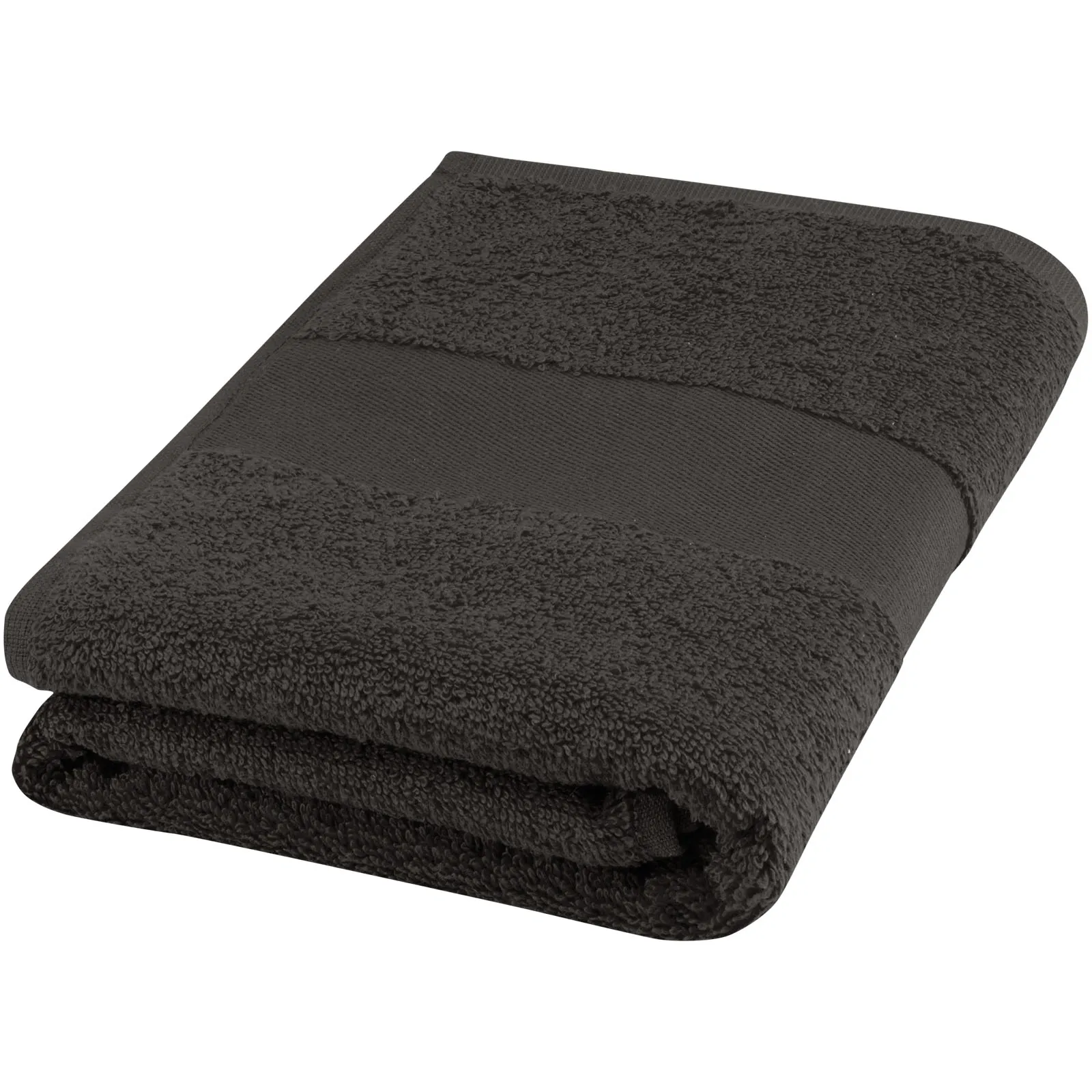 Charlotte handdoek 50 x 100 cm van 450 g/m² katoen Antraciet