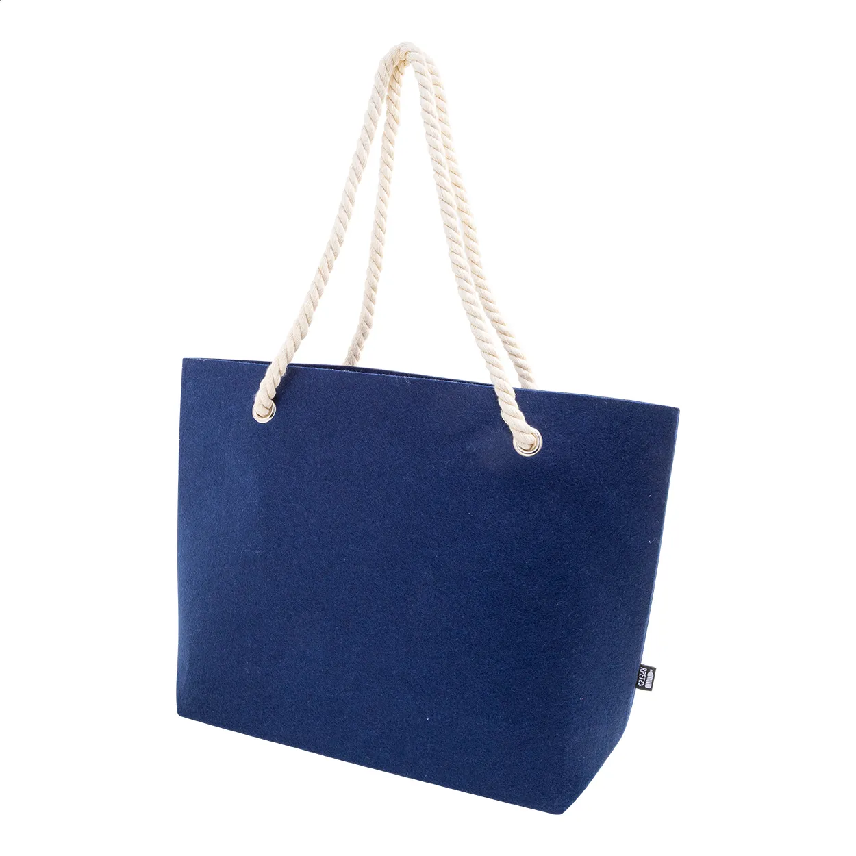 Refelt Beach RPET strandtas donker blauw
