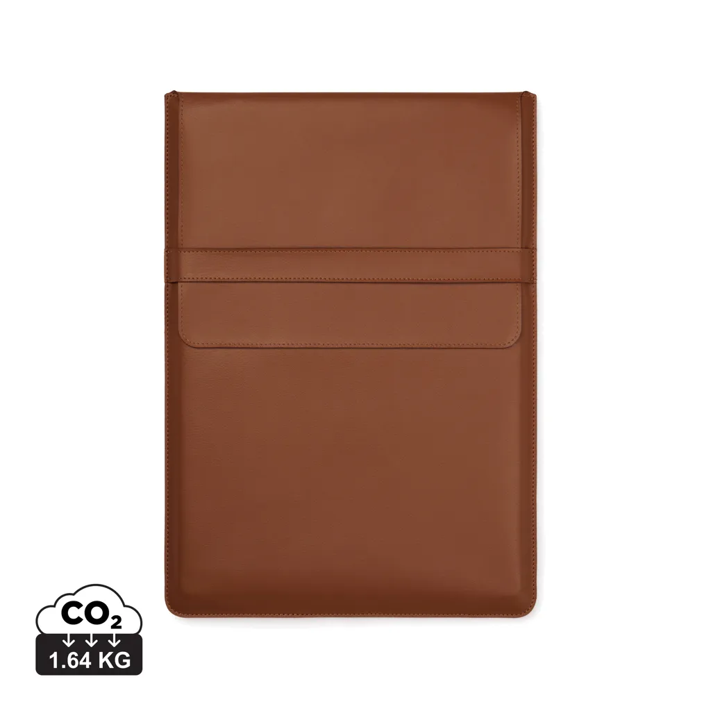 VINGA Timo PU RCS RPET 14" laptop sleeve bruin