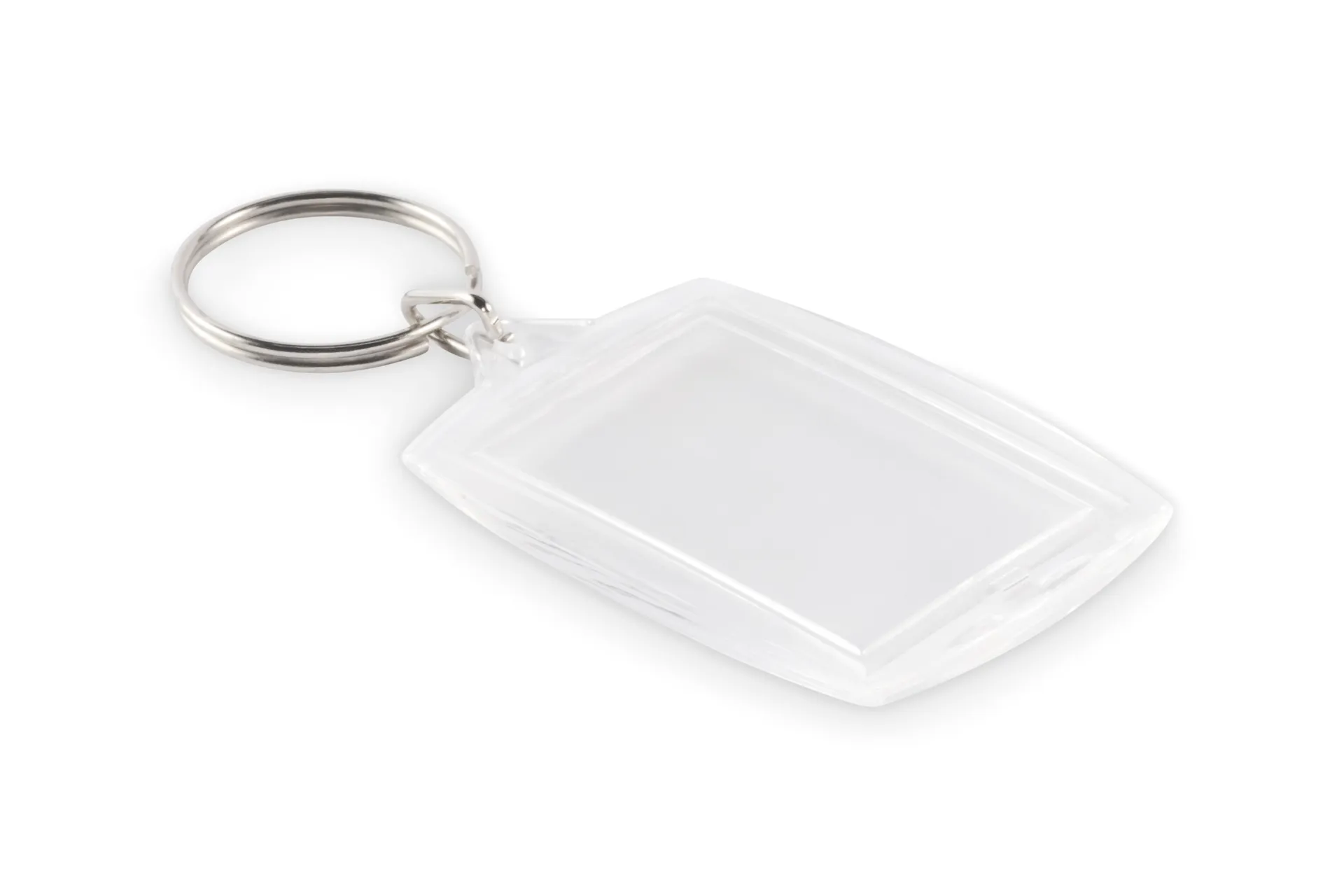 Klassieke acryl sleutelhanger Transparant
