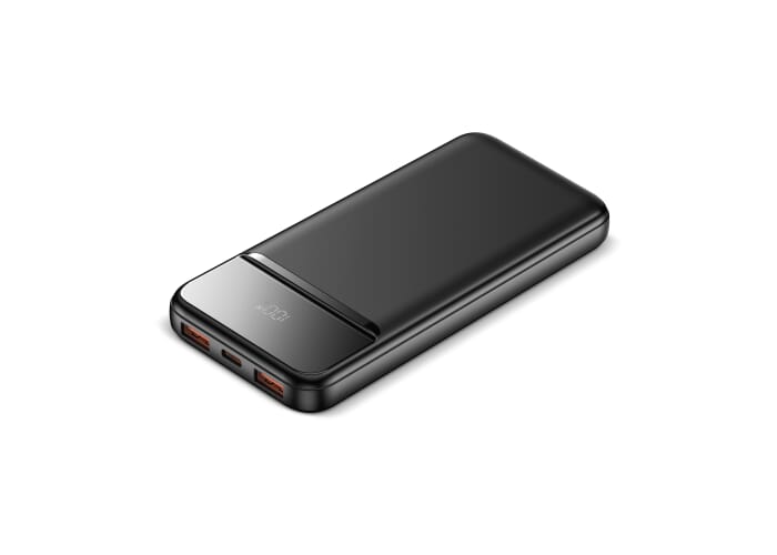 Nolu Powerbank met LED Display 10000 mAh Zwart
