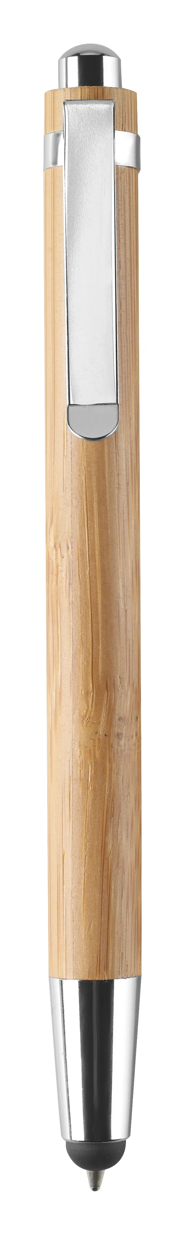 Bamboe balpen met touch tip