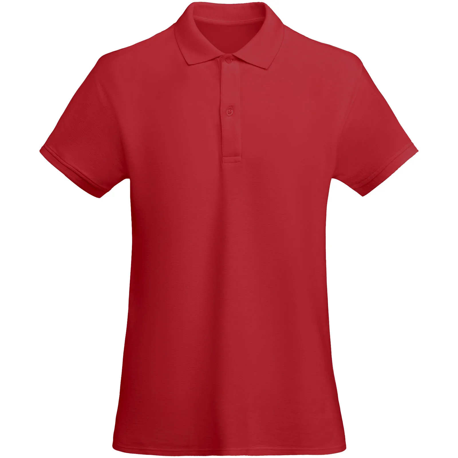 Prince 210 g/m² biologisch katoenen damespolo met korte mouwen Rood
